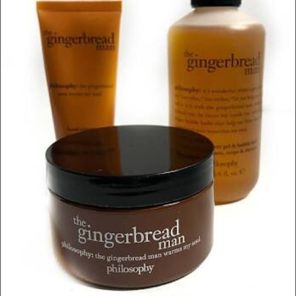 The Gingerbread Man Glazed Body Souffle Creme Lotion Hand Cream and Shower Gel